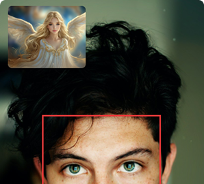 Screenshot showing a user interacting with an AI persona