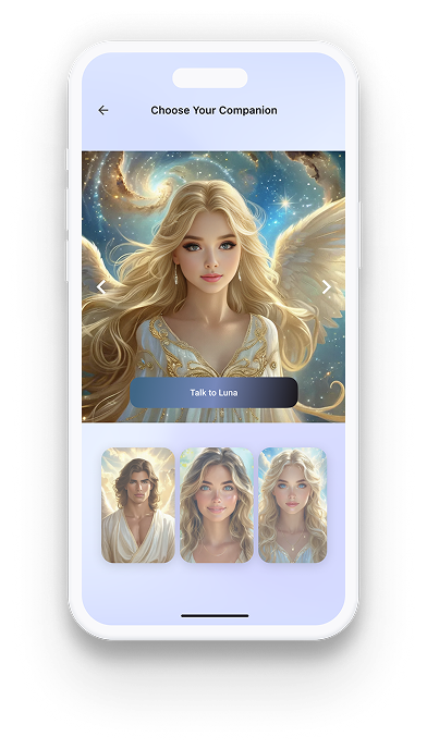 EchoAI Choose Your Companion Screen