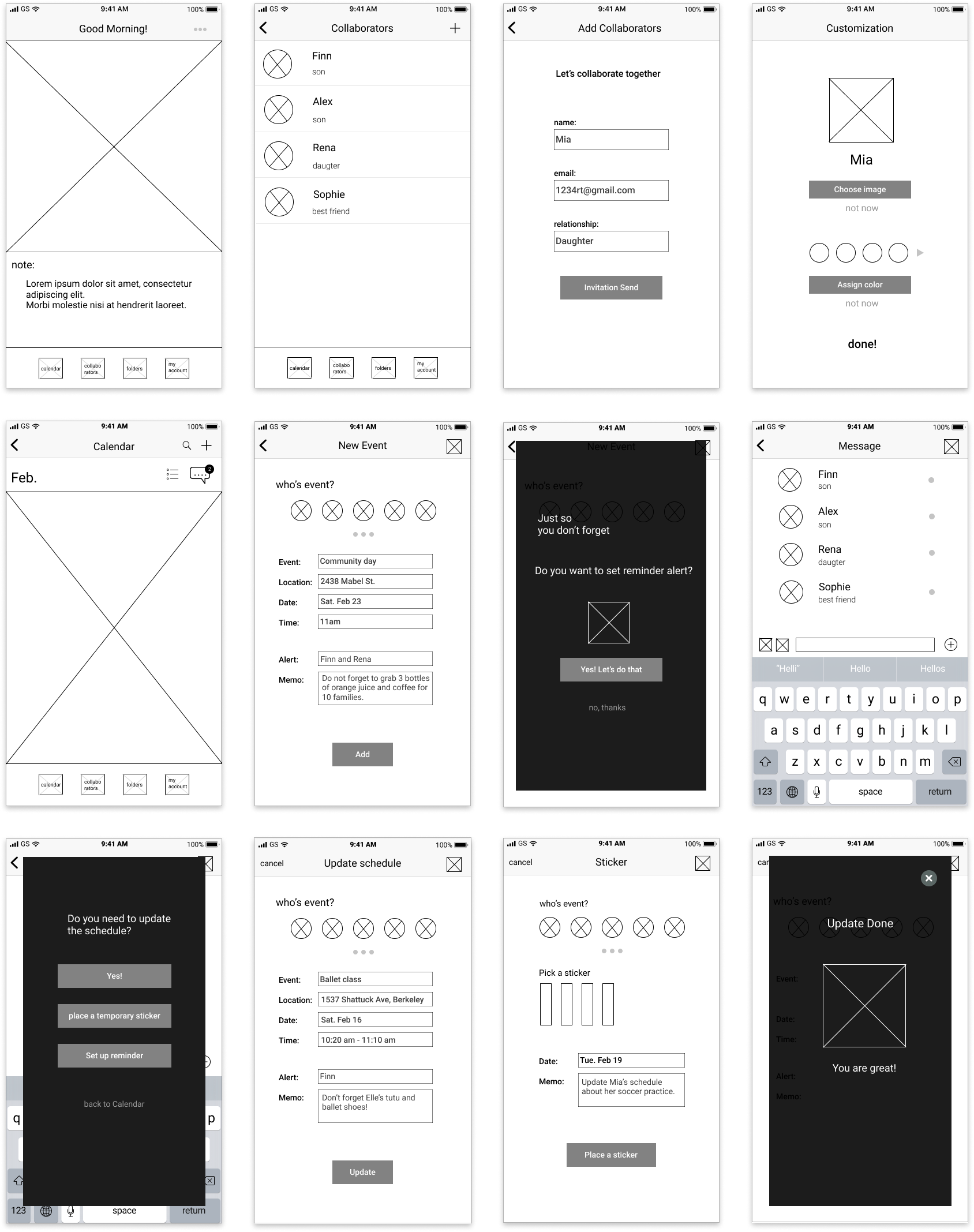 Figma wireframe